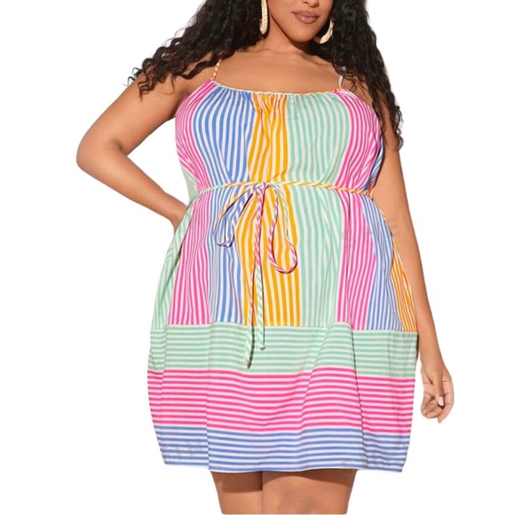 A+ Boutique Dresses & Skirts - PLUS Stripe Dress 🍭